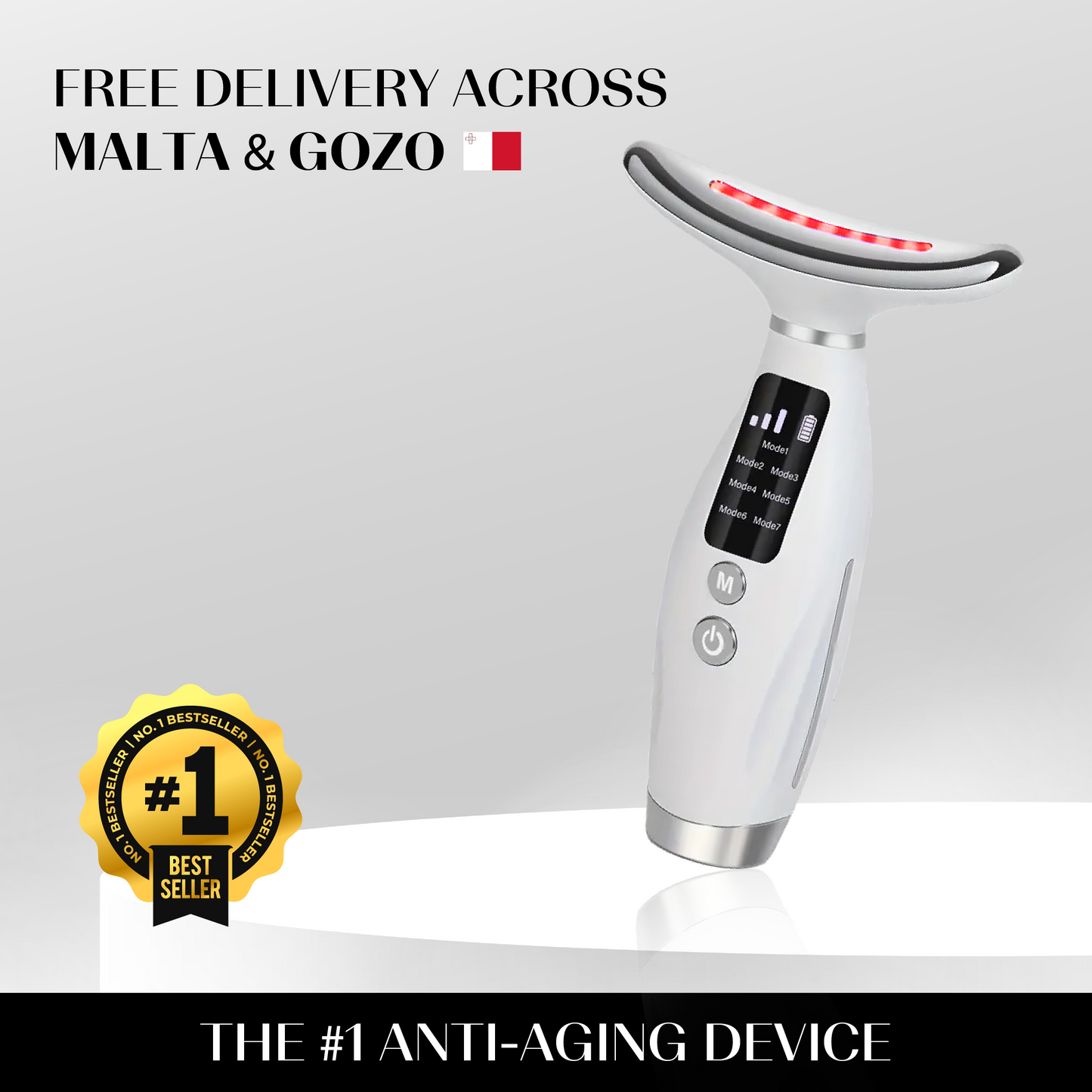 Aura™ EMS RED LIGHT THERAPY FACE NECK LIFT WRINKLE REMOVER